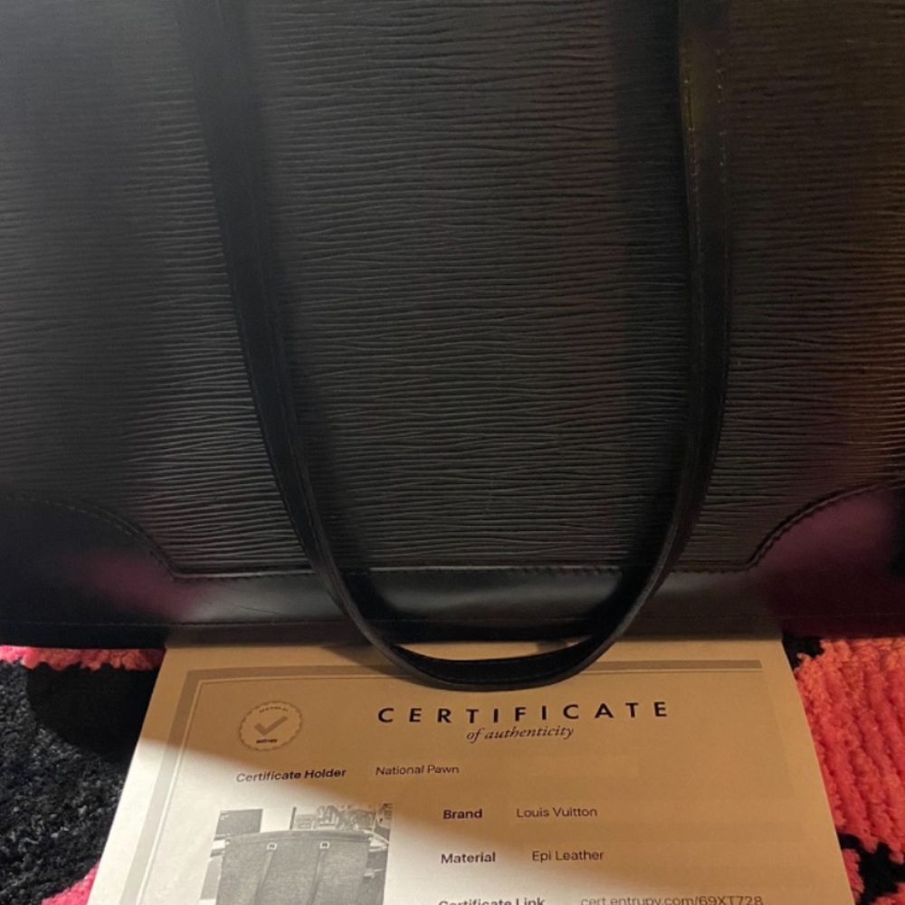 Authentic Louis Vuitton, black inside and out used no box - Picture 5 of 14